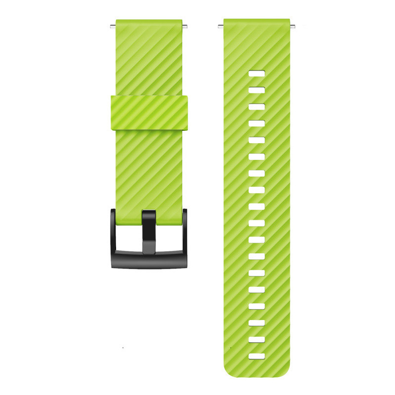 Silikonový řemínek zelený 24 mm