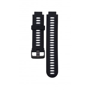 Silikonový řemínek Cross pro Garmin černo-šedý 22 mm