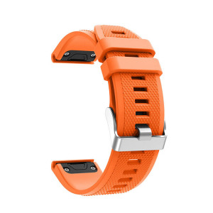 Silikonový řemínek FUN pro Garmin oranžový 22 mm