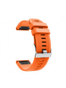 Silikonový řemínek FUN pro Garmin oranžový 22 mm