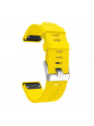 Silikonový řemínek FUN pro Garmin žlutý 20 mm